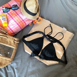 Victorias Secret Black swim bikini top